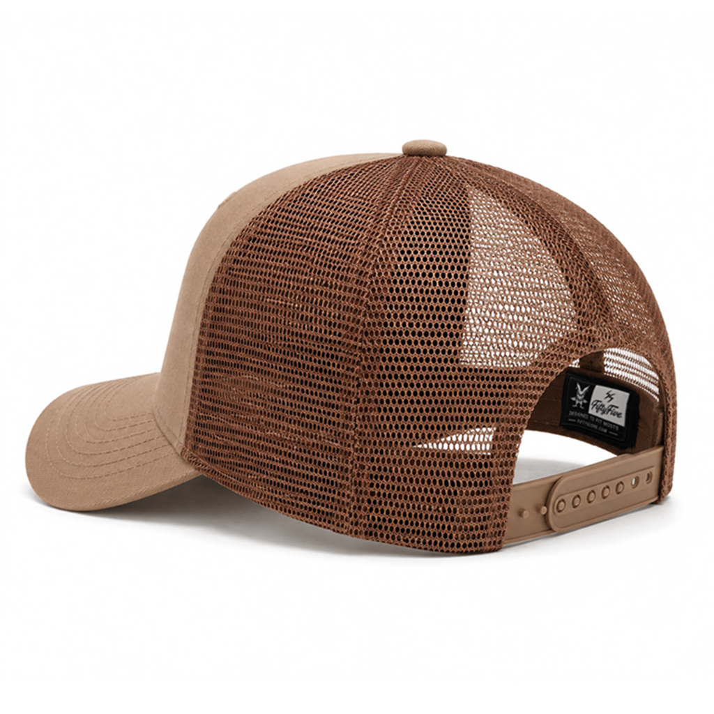 Deer Trucker Cap – Khaki Brown