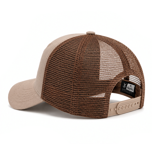 Deer Leather Patch Trucker Cap