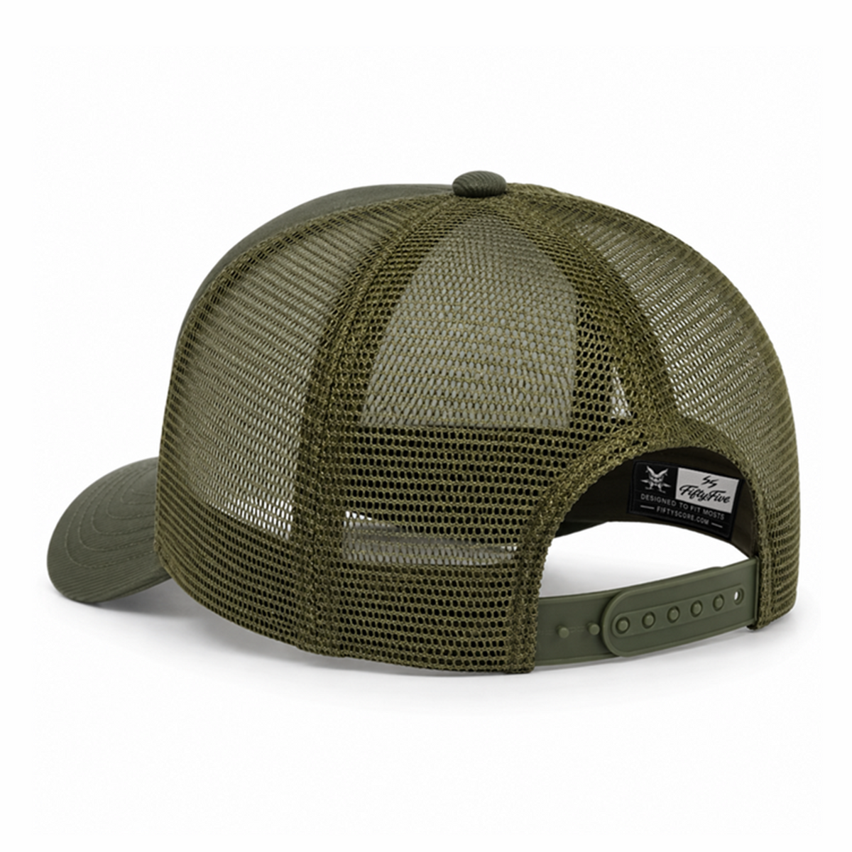 Wolf Patch Trucker Cap – Olive