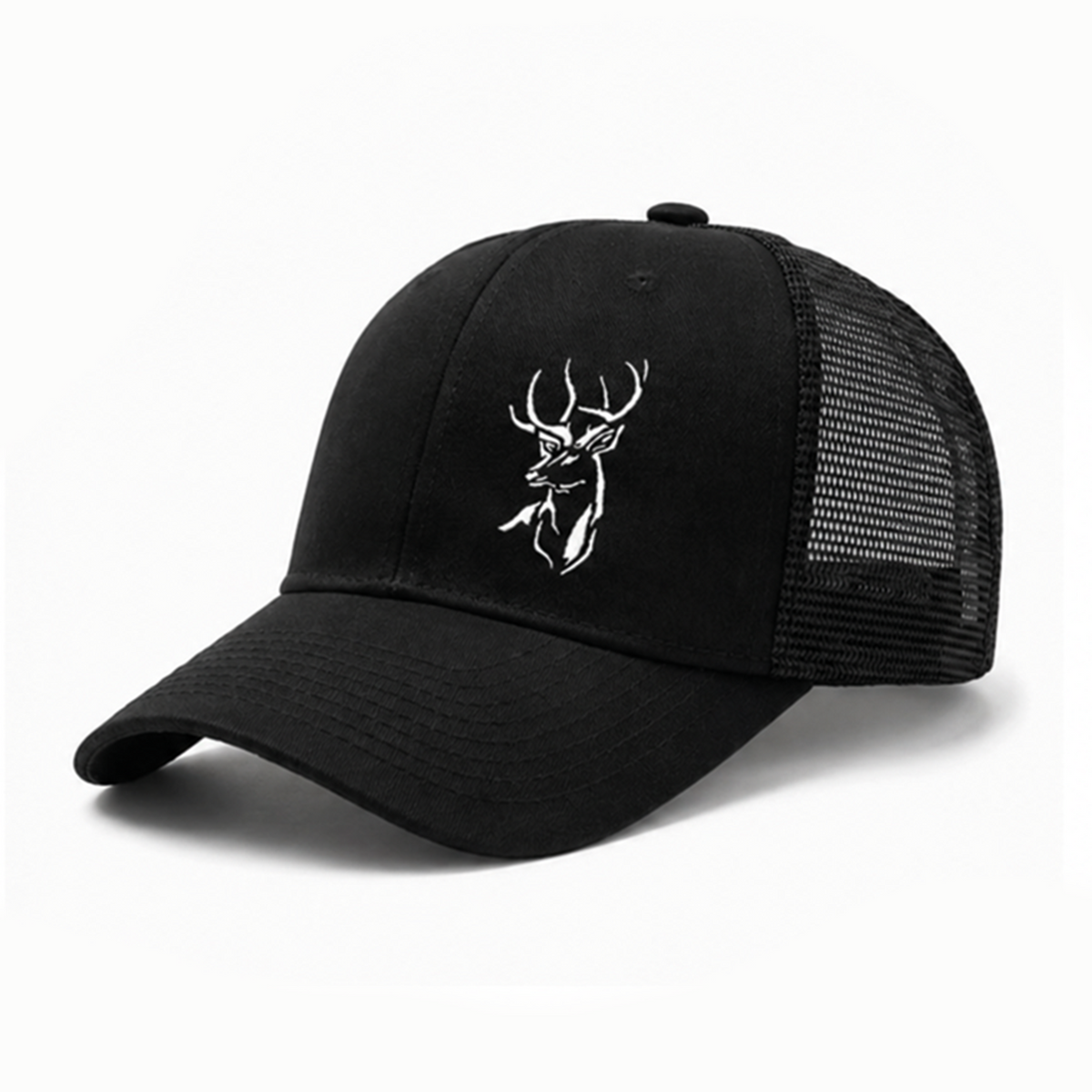 Deer Trucker Cap - Black