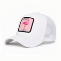 Flamingo Trucker Cap - White